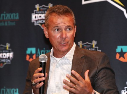 Former Ohio State Buckeyes head coach Urban Meyer is transitioning to the studio as a Fox Sports college football analyst.

Fiesta Bowl Kickoff Luncheon Urban Meyer