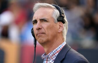 Feb 16, 2020; Carson, California, USA; XFL president Oliver Luck attends the game between the LA Wildcats and the Dallas Renegades Dignity Health Sports Park. Mandatory Credit: Kirby Lee-USA TODAY Sports
