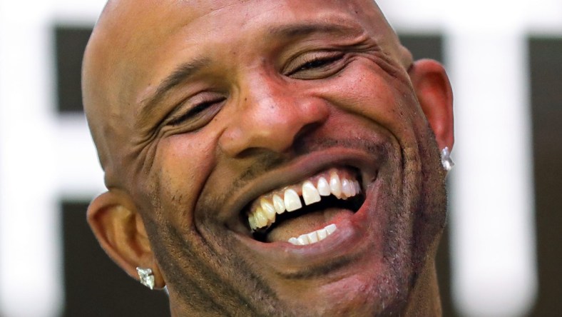 Former Cleveland Indians pitcher CC Sabathia laughs as he chats with guests before the 22nd Greater Cleveland Sports Awards at Rocket Mortgage FieldHouse on Wednesday.

Clesportsawards 13