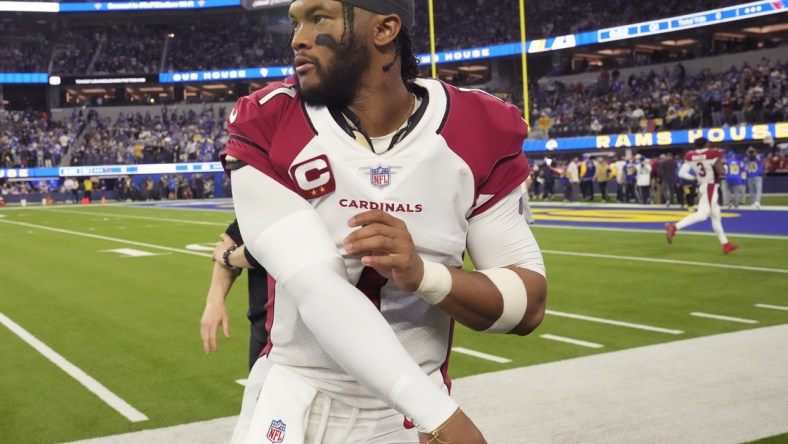 Arizona quarterback Kyler Murray warms up before an NFC wild-card game in January.

Syndication Arizona Republic