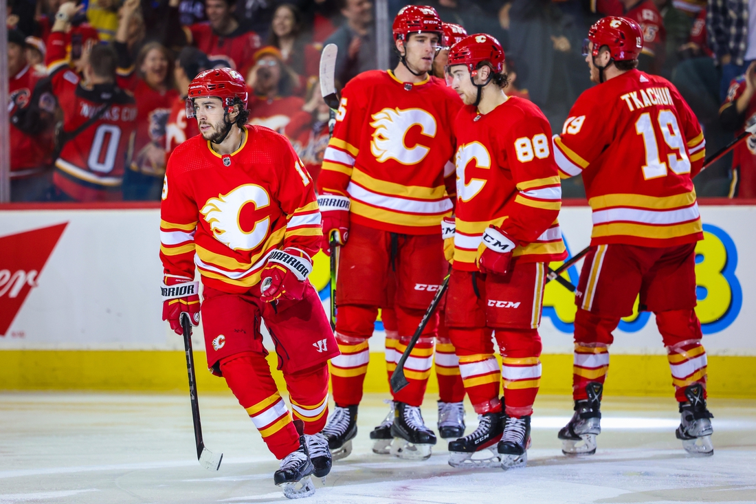 Mangiapane scores twice as Flames make it 4 in a row with 5-3 win over  Devils - Calgary