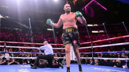 WATCH: Tyson Fury retains title with filthy 6th round KO of Dillian Whyte