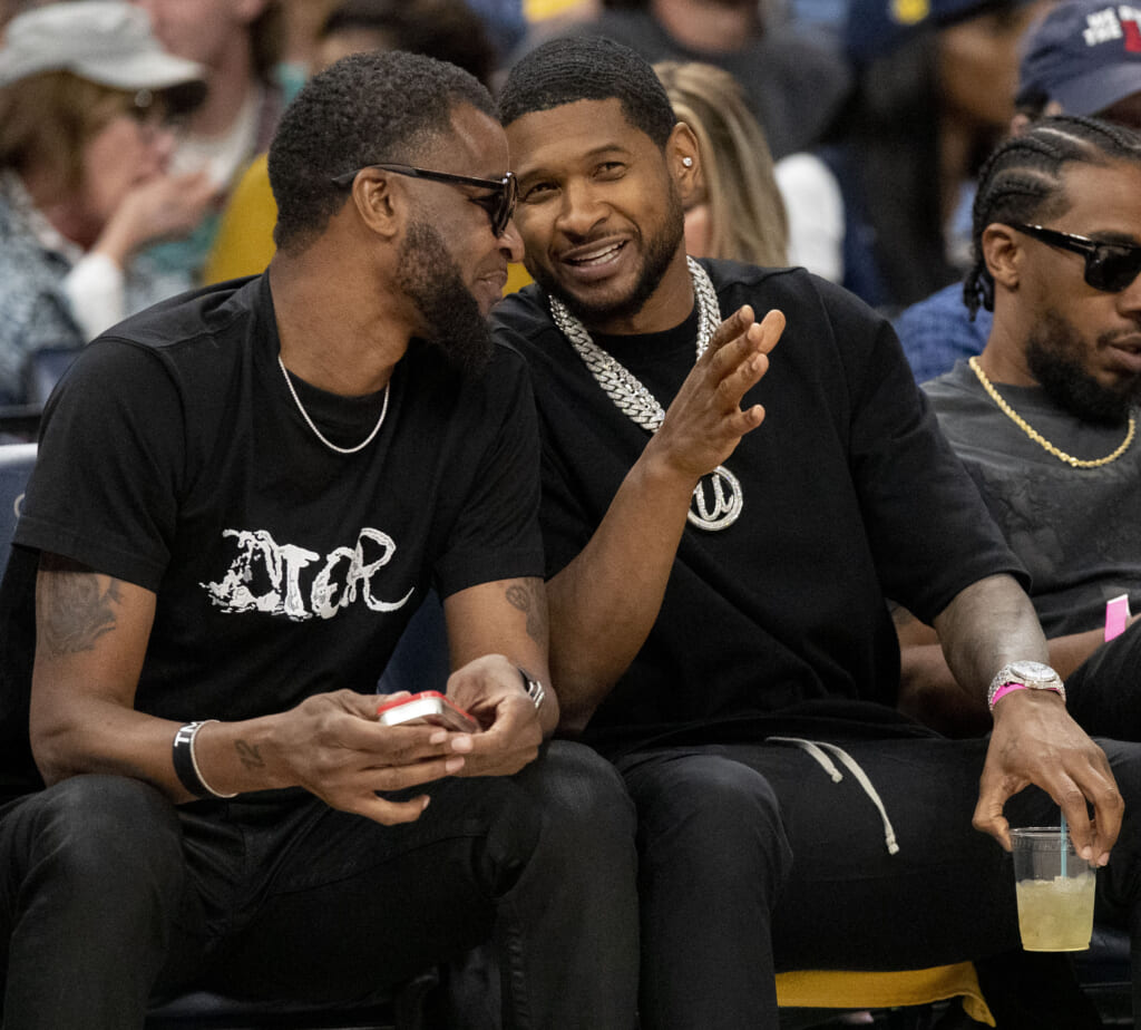 WATCH: Ja Morant's Dad And Singer Usher Have Hilarious Twins Moment ...