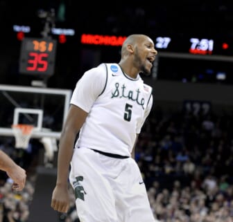 MSU's Adreian Payne dropped 41 points against Delaware in the first round of the 2014 NCAA tournament.Msu Delaware Ncaa 19
