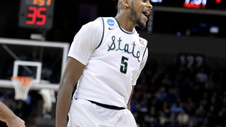 MSU's Adreian Payne dropped 41 points against Delaware in the first round of the 2014 NCAA tournament.Msu Delaware Ncaa 19