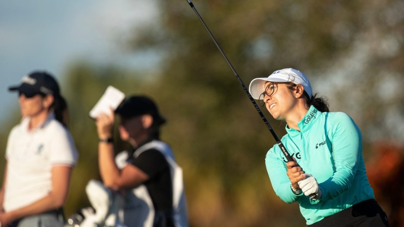 Marina Alex plays in the second round of the 2022 LPGA Drive On Championship at Crown Colony in Fort Myers on Friday, Feb. 4, 2022.  She is tied for the lead at -13 under.

Marina9