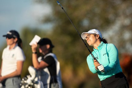 Marina Alex plays in the second round of the 2022 LPGA Drive On Championship at Crown Colony in Fort Myers on Friday, Feb. 4, 2022.  She is tied for the lead at -13 under.

Marina9