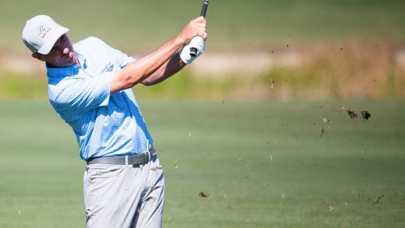 Steven Alker hits the ball during the Chubb Classic's final round on Sunday, Feb. 20, 2022 at the Tibur  n Golf Club in Naples, Fla.

Ndn 20220220 Chubb Classic Final Round 0351