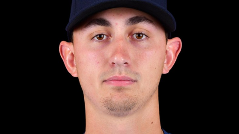 Mar 16, 2022; USA; Seattle Mariners George Kirby poses for a 2022 MLB portrait. Mandatory Credit: MLB photos via USA TODAY Sports