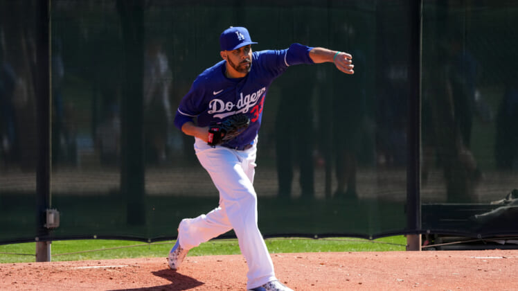 MLB: Spring Training- Los Angeles Dodgers-Workouts