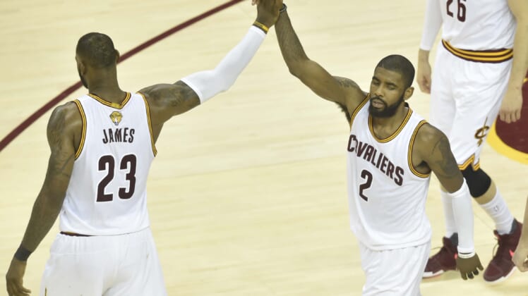kyrie irving, cleveland cavaliers, lebron james