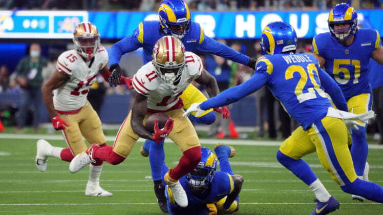 nfl schedule; san francisco 49ers at los angeles rams