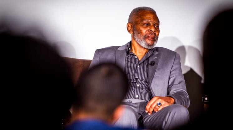Marlin Briscoe recalls racism he faced as the first starting black quarterback in professional American football during the Black Bodies in Leadership: Journey of the Black Quarterback panel at the Phoenix Art Museum on Feb. 20, 2020.Black Quarterbacks Panel