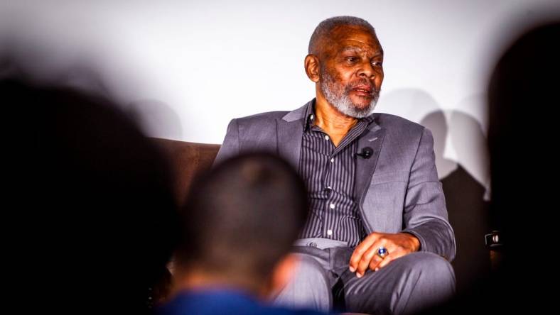 Marlin Briscoe recalls racism he faced as the first starting black quarterback in professional American football during the Black Bodies in Leadership: Journey of the Black Quarterback panel at the Phoenix Art Museum on Feb. 20, 2020.

Black Quarterbacks Panel