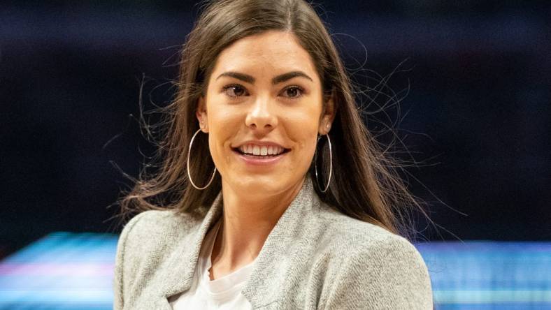 February 15, 2020; Chicago, Illinois, USA; Los Angeles Sparks guard Kelsey Plum during NBA All Star Saturday Night at United Center. Mandatory Credit: Kyle Terada-USA TODAY Sports