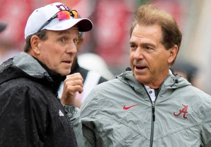 Texas A&M coach Jimbo Fisher blasted Alabama's Nick Saban earlier this week.

Syndication The Montgomery Advertiser