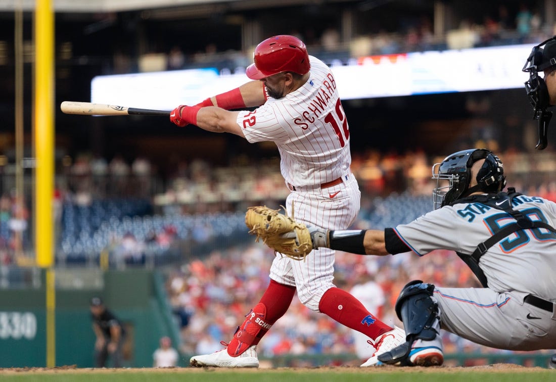 Rhys Hoskins' time to shine as his walk-off double gives Phillies a 3-2 win  over Miami