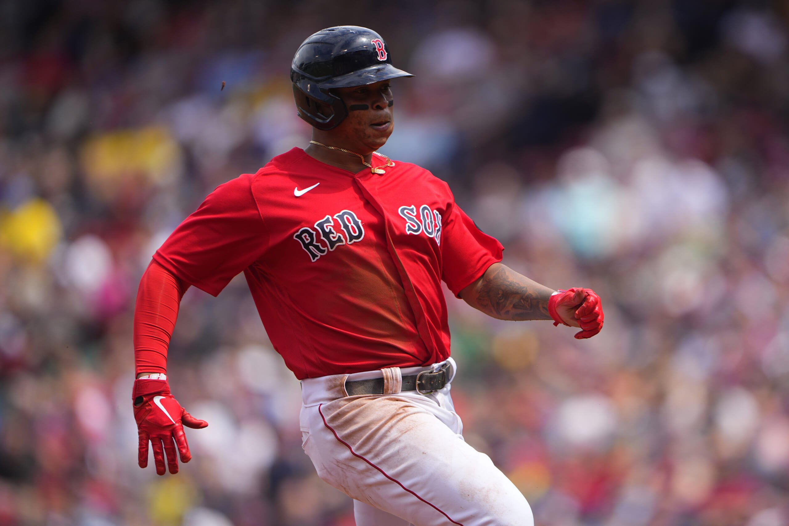 Rafael Devers #11 June 3, 2022 Boston Red Sox at Oakland Athletics