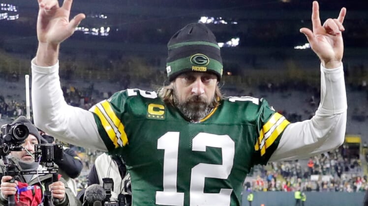 green bay packers' aaron rodgers