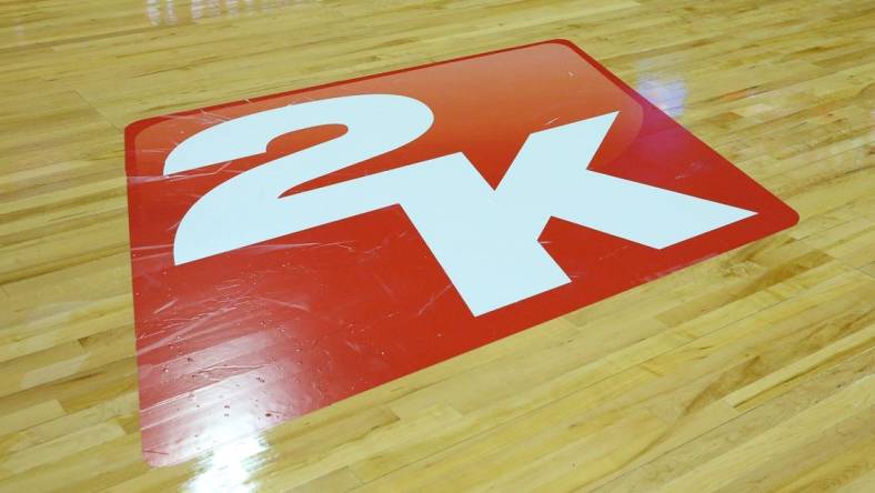 Nov 10, 2018; Syracuse, NY, USA; General view of the 2K Empire Classic logo prior to the game between the Morehead State Eagles and the Syracuse Orange at the Carrier Dome. Mandatory Credit: Rich Barnes-USA TODAY Sports