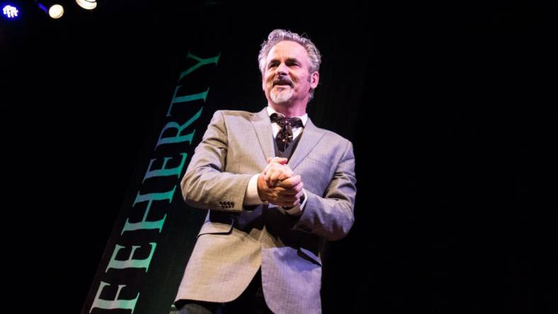 David Feherty performs his comedy routine at the Bijou Theatre in Knoxville on Nov. 16, 2018.

NovemberEntertainment