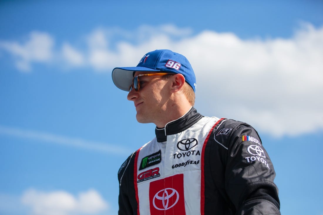 Feb 17, 2019; Daytona Beach, FL, USA; NASCAR Cup Series driver Parker Kligerman during the Daytona 500 at Daytona International Speedway. Mandatory Credit: Mark J. Rebilas-USA TODAY Sports