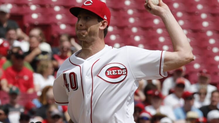 Apr 24, 2022; Cincinnati, Ohio, USA; Cincinnati Reds starting pitcher Nick Lodolo (40) throws a pitch against the St. Louis Cardinals during the first inning at Great American Ball Park. Mandatory Credit: David Kohl-USA TODAY Sports