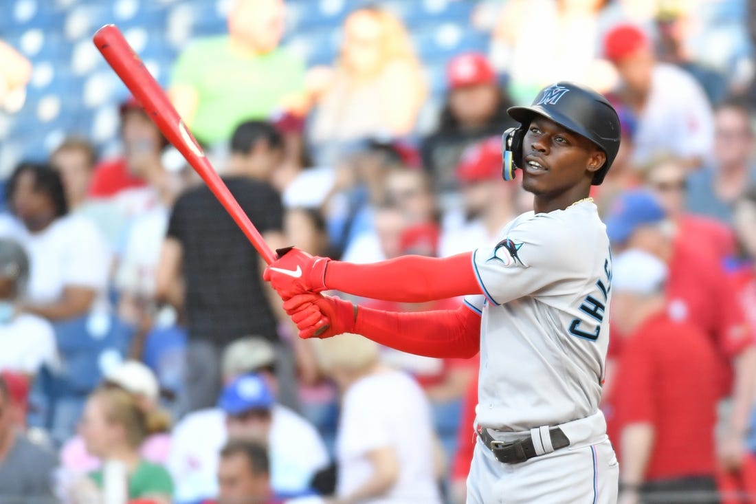 The Miami Marlins have placed SS/OF Jazz Chisholm Jr. on The 10 Day IL with  a Left Oblique Strain.