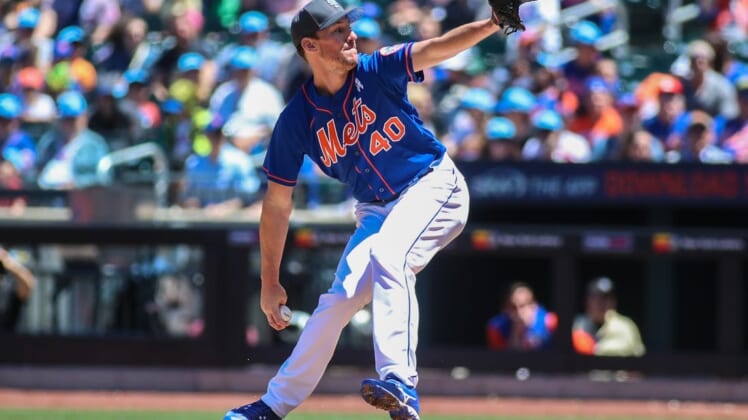 Jun 19, 2022; New York City, New York, USA;  New York Mets starting pitcher Chris Bassitt (40) at Citi Field. Mandatory Credit: Wendell Cruz-USA TODAY Sports