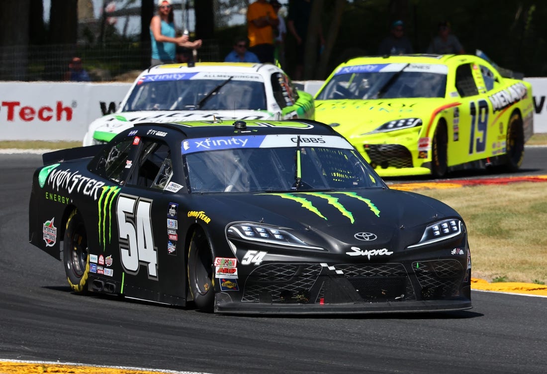 Jul 2, 2022; Elkhart Lake, Wisconsin, USA; Xfinity Series driver Ty Gibbs (54) during the Henry 180 at Road America. Mandatory Credit: Mike Dinovo-USA TODAY Sports