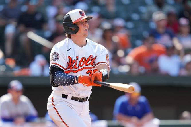 Orioles' Adley Rutschman Records First MLB Hit, Triples Against