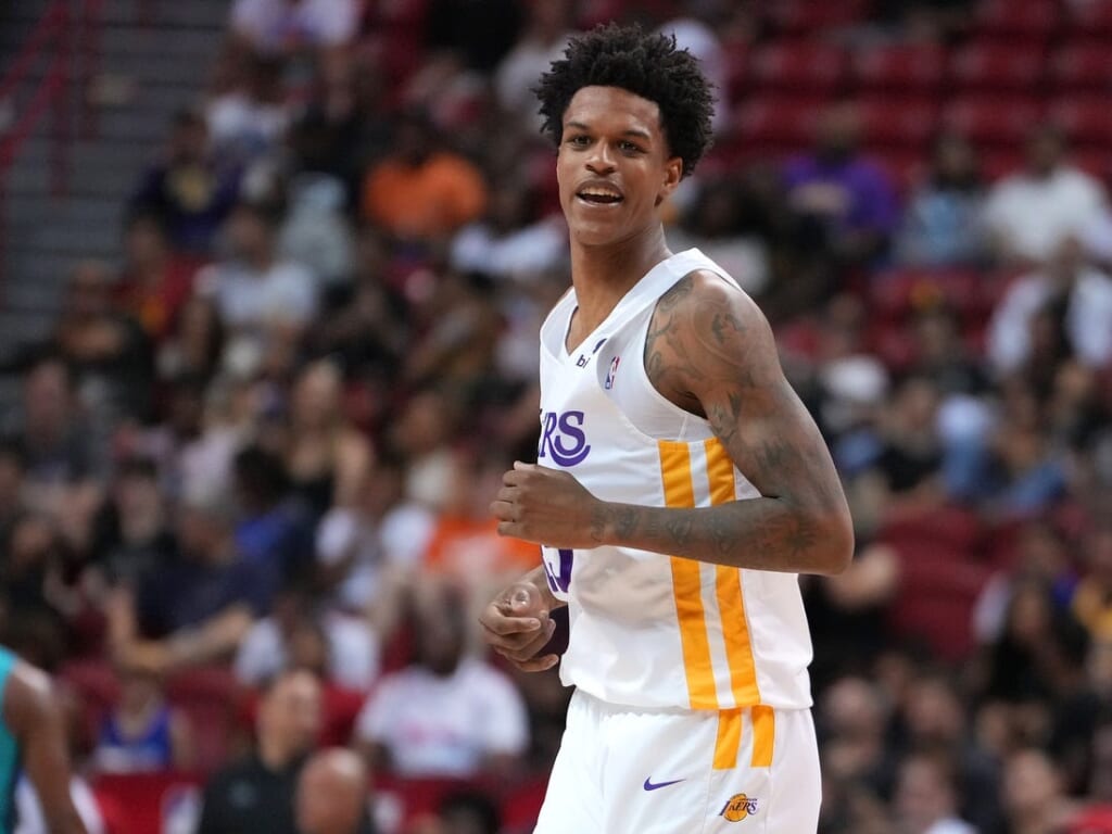 Jul 10, 2022; Las Vegas, NV, USA; Los Angeles Lakers forward Shareef O
