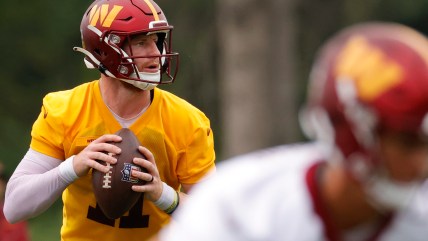 QB Carson Wentz struggling with accuracy during Washington Commanders training camp