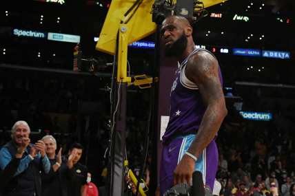 NBA insider says Los Angeles Lakers superstar Lebron James fine mortgaging future in Kyrie Irving trade