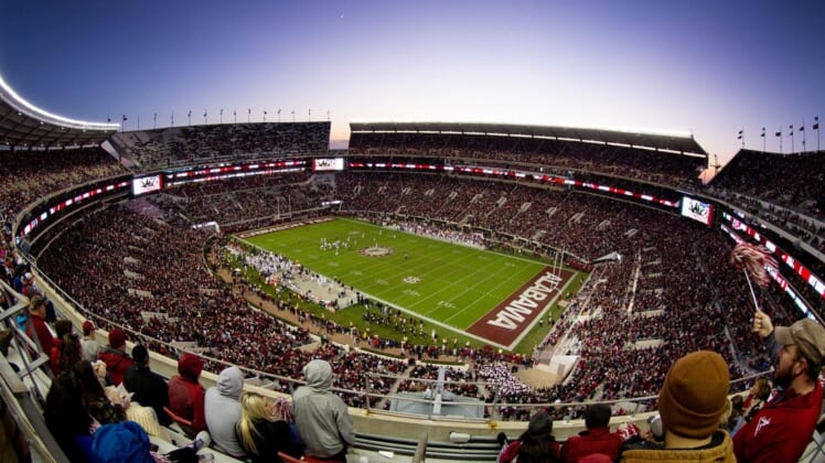 Nov 10, 2018; Tuscaloosa, AL, USA; A general view of  Bryant-Denny Stadium during the game against Mississippi State Bulldogs. Mandatory Credit: Marvin Gentry-USA TODAY Sports