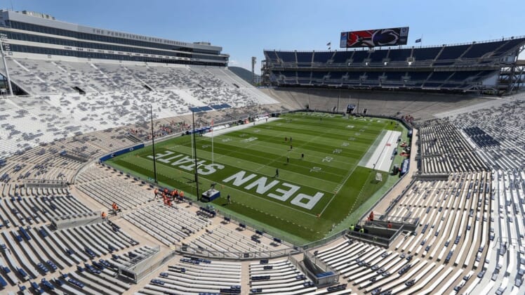 Sep 11, 2021; University Park, Pennsylvania, USA; A general view of Beaver Stadium prior to the game between the Ball State Cardinals and the Penn State Nittany Lions at Beaver Stadium. Mandatory Credit: Matthew OHaren-USA TODAY Sports