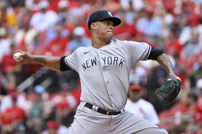 Oakland Athletics Pitcher Frankie Montas (47) during an MLB game