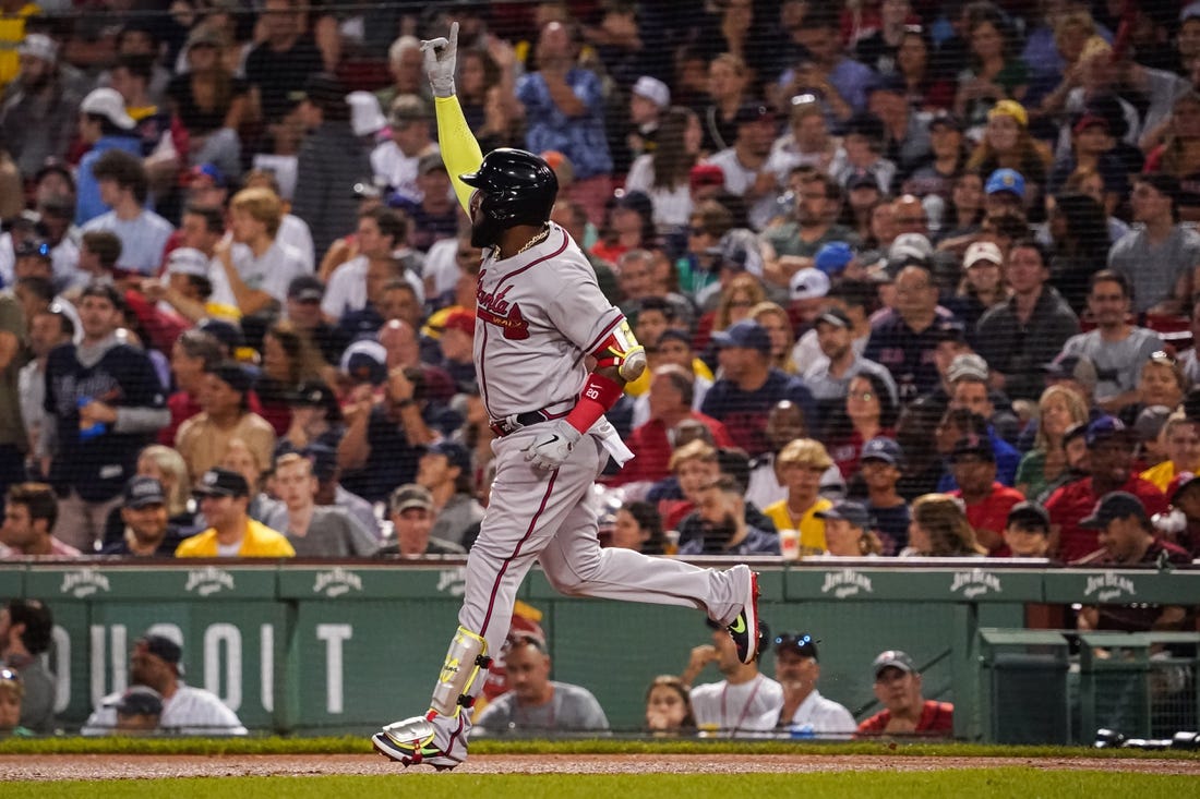 Braves' Vaughn Grissom homers over Green Monster for first big league hit