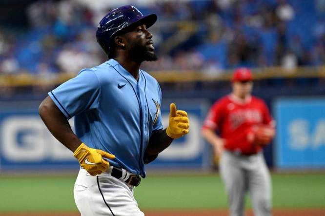 St. Petersburg, FL. USA; Tampa Bay Rays right fielder Randy