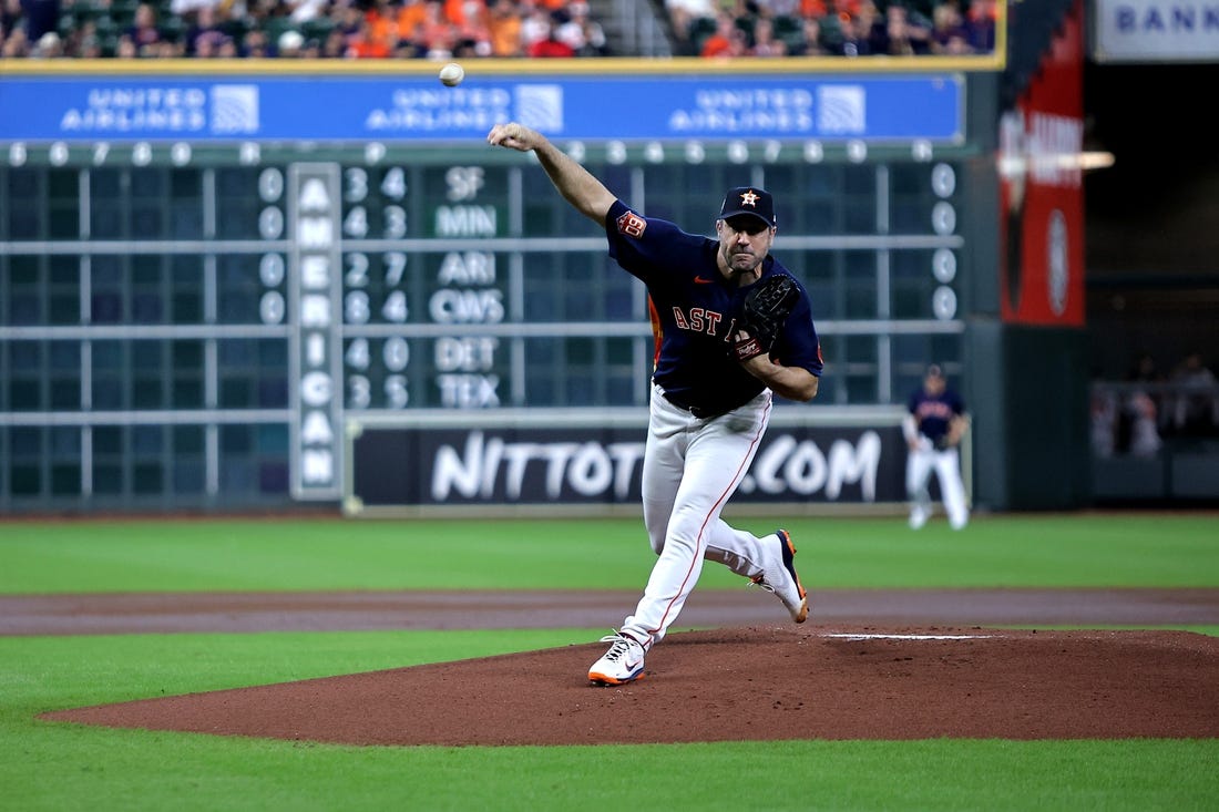 Astros' Justin Verlander removed early from Sunday's start vs. Orioles