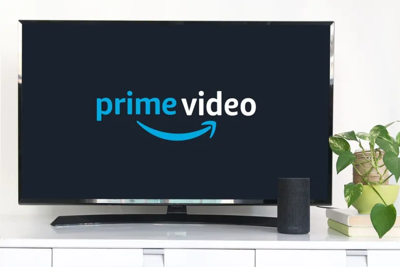 amazon prime video logo on a tv