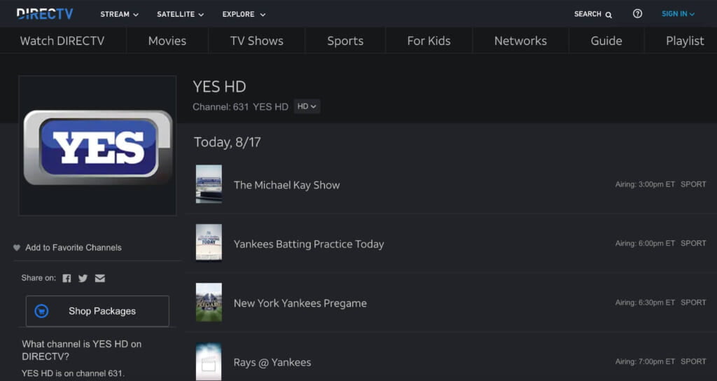 How To Watch YES Network Streaming Channel in 2024