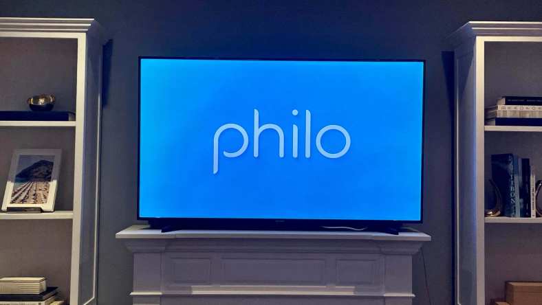 Philo logo on a tv screen