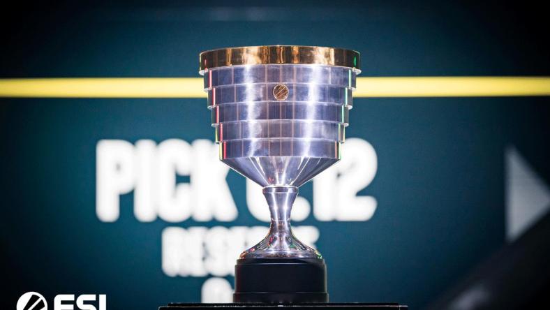 ESL One trophy.