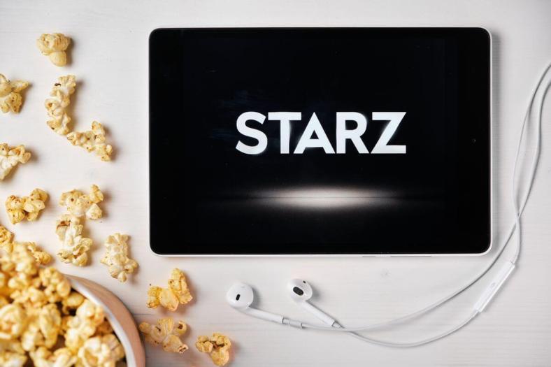 STARZ logo on a tablet
