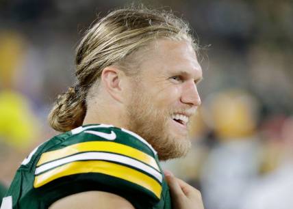 Green Bay Packers linebacker Clay Matthews (52) during an NFL preseason game at Lambeau Field on Thursday, August 16, 2018 in Green Bay, Wis.

636852497973111128-GPG-PackersSteelers-081618-ABW2950.jpg