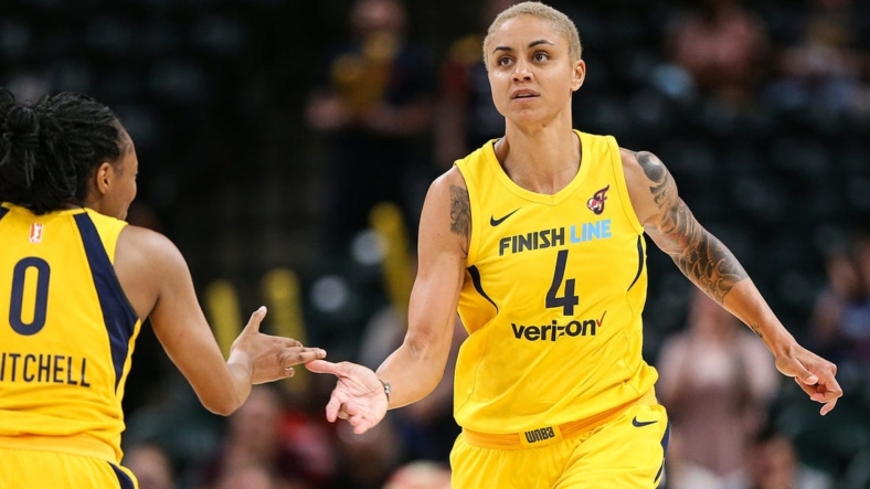 FILE     Candice Dupree (4) led the Fever with 19 points in a loss to Atlanta on Wednesday.Indiana Fever Forward Candice Dupree 4 At Banker S Life Fieldhouse In Indianapolis June 12 2018FILE  Candice Dupree (4) led the Fever with 19 points in a loss to Atlanta on Wednesday.