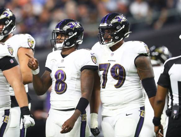 Baltimore Ravens left tackle Ronnie Stanley doubtful, running back