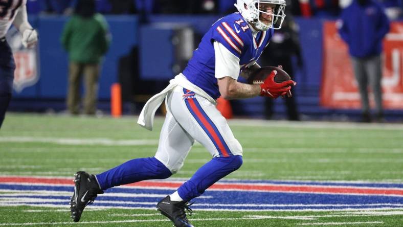 Bills receiver Cole Beasley  gains yardage after a catch.