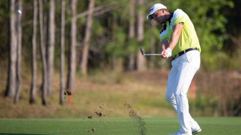 Robert Karlsson hits the ball during the Chubb Classic's final round on Sunday, Feb. 20, 2022 at the Tibur  n Golf Club in Naples, Fla.

Ndn 20220220 Chubb Classic Final Round 0632